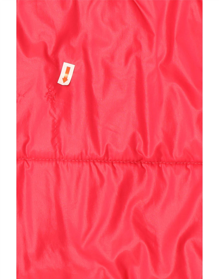 C&A Mens Graphic Padded Jacket IT 52/54 Large Red Nylon