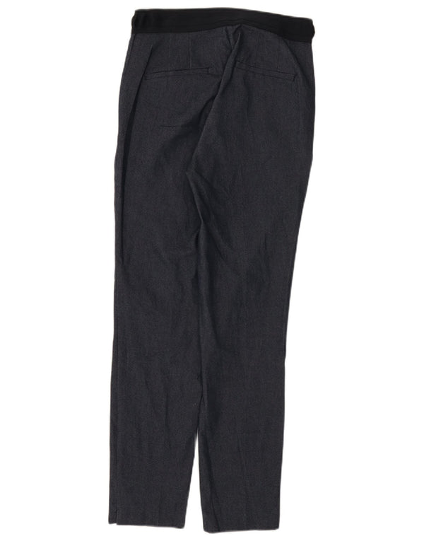 Zara Mujer Pantalón Traje Slim XS W24 L27 Azul Marino