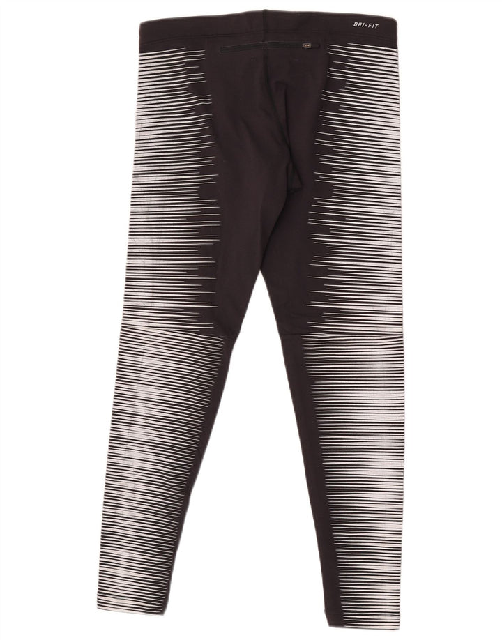 Nike - Leggings Dri Fit para mujer, talla M, nailon negro a rayas