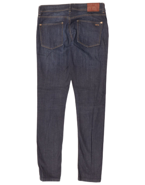 Zara Vaqueros pitillo para mujer EU 38 Small W28 L30 Algodón azul marino