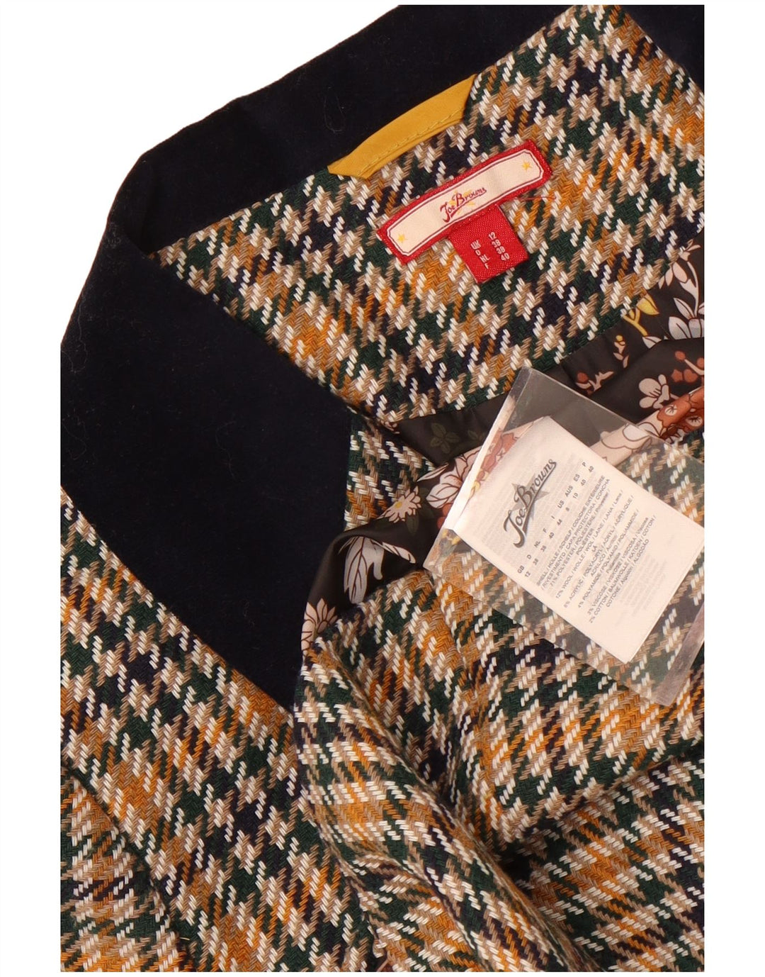 Joe Browns Chaqueta tipo blazer para mujer UK 40 Mediana Pata de gallo multicolor