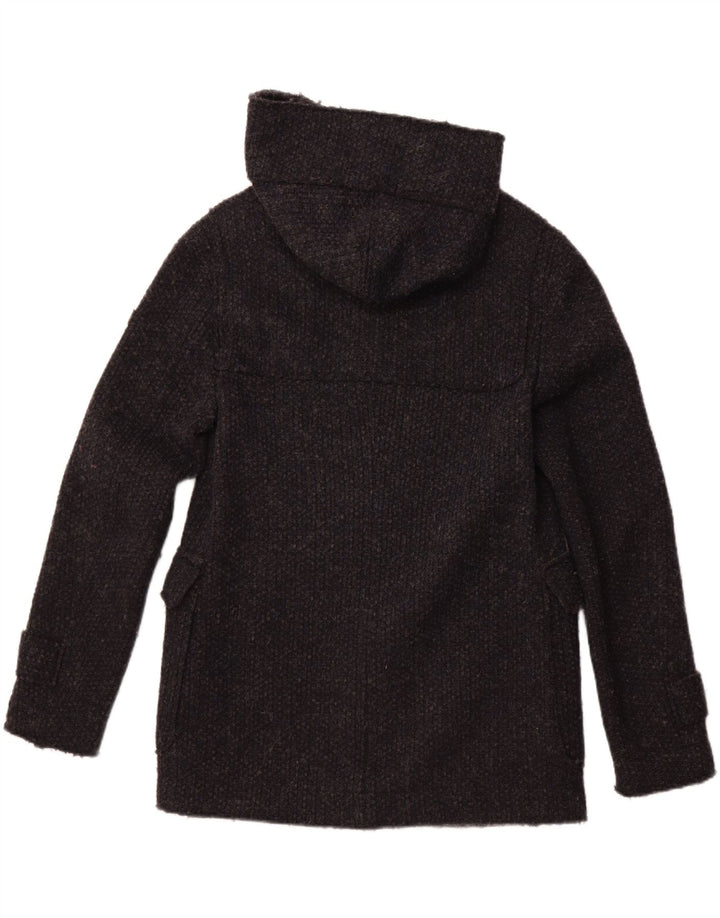 Abrigo con capucha para hombre GAS UK 36 Small Lana virgen azul marino