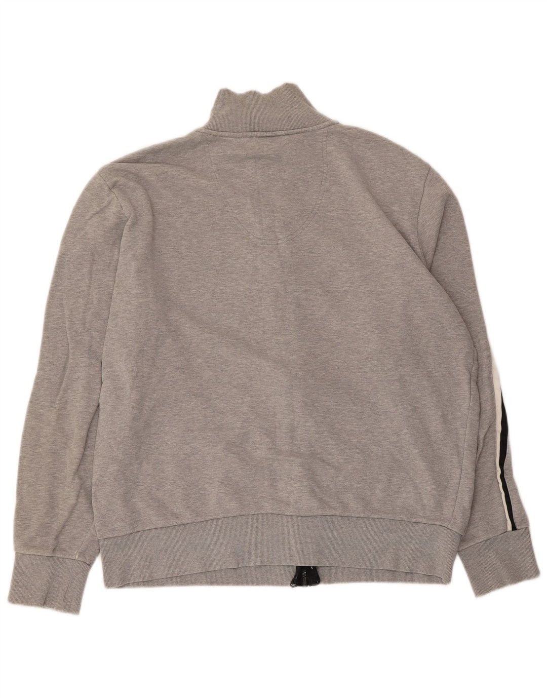 Hugo Boss Hombre Chándal Top Chaqueta Grande Gris Rayas Algodón