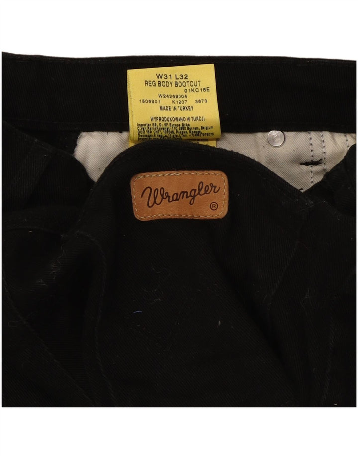 Vaqueros Wrangler Mujer Bootcut W31 L32 Algodón Negro