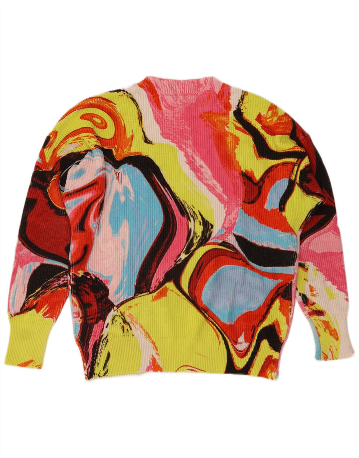 Desigual - Jersey con cuello en V para mujer, talla 40, talla M, multicolor