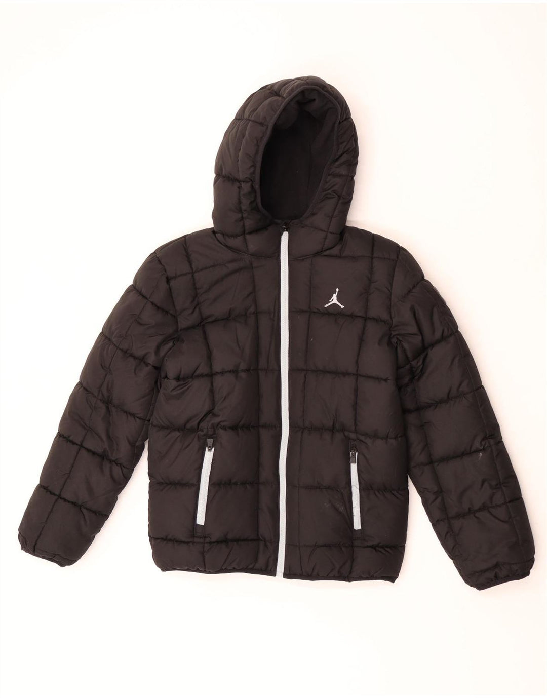 Chaqueta Acolchada Con Capucha Jordan Niño 13-14 Años XL Negro Poliéster