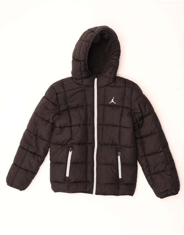 Chaqueta Acolchada Con Capucha Jordan Niño 13-14 Años XL Negro Poliéster