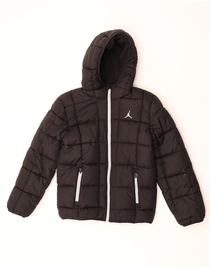 Chaqueta Acolchada Con Capucha Jordan Niño 13-14 Años XL Negro Poliéster