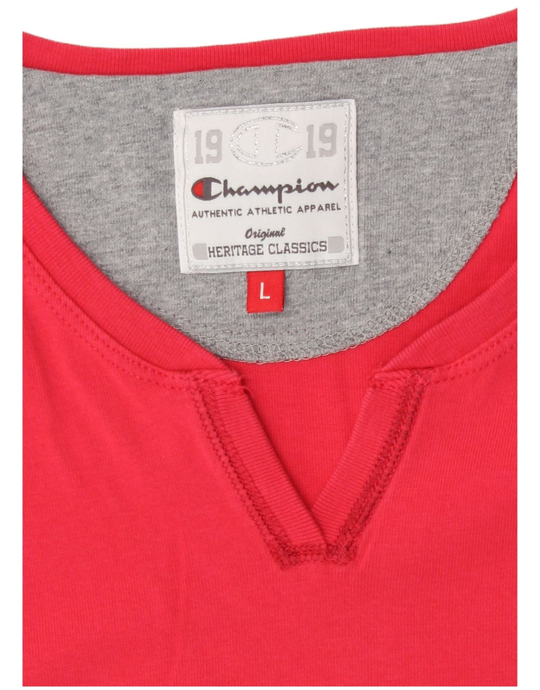 Champion Heritage Classics - Camiseta para mujer (talla 40), color rojo