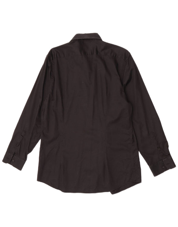 Camisa Reiss Slim Fit XL Algodón Negro Mujer