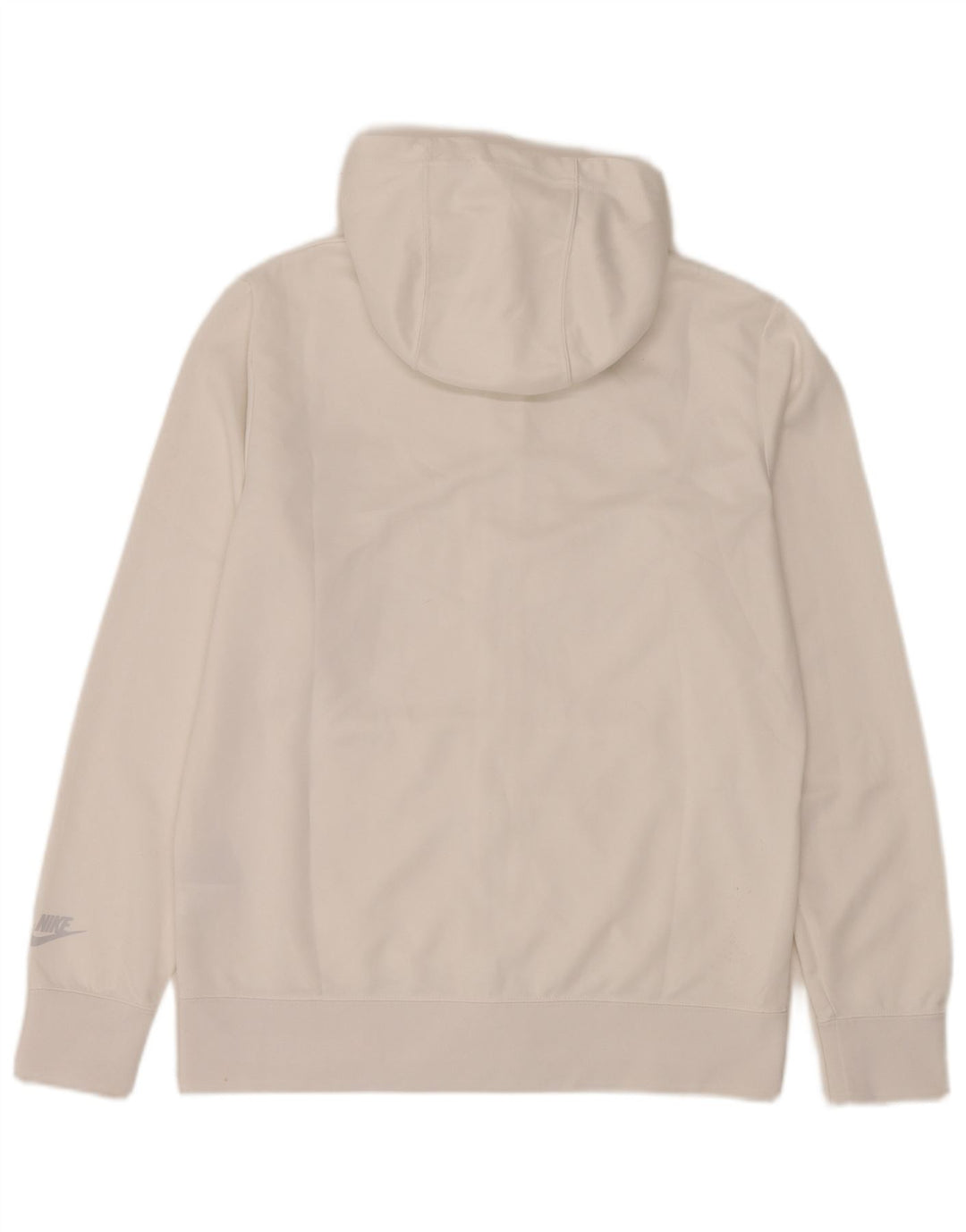 Nike Sudadera con capucha y cremallera gráfica para hombre Poliéster color block blanco mediano