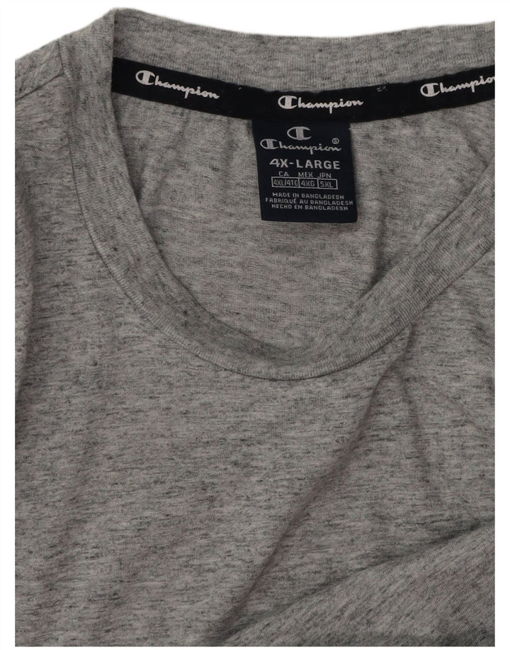 Champion Camiseta para hombre Top 4XL Gris moteado