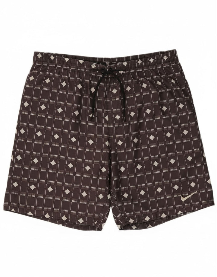 Bañador Nike Hombre Grande Marrón Geométrico Poliéster