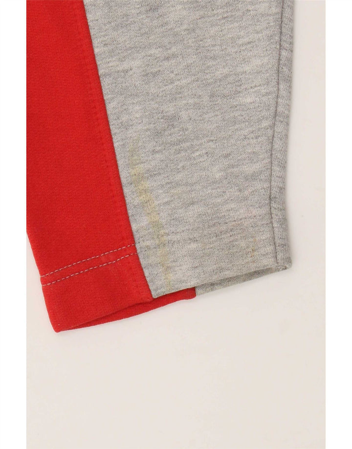 Stefanel Sudadera con estampado gráfico para niños 10-11 años Bloque de color gris
