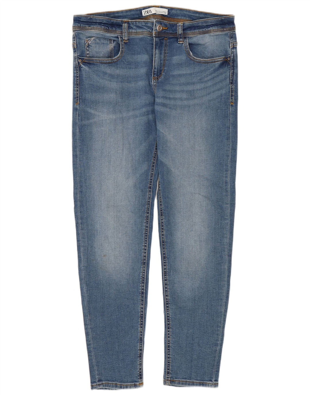 Zara Jeans Slim Mujer EU 40 Medium W30 L26 Algodón Azul