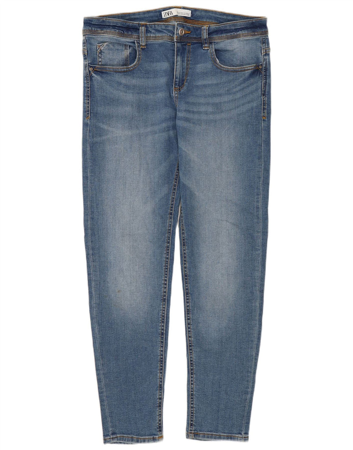 Zara Jeans Slim Mujer EU 40 Medium W30 L26 Algodón Azul