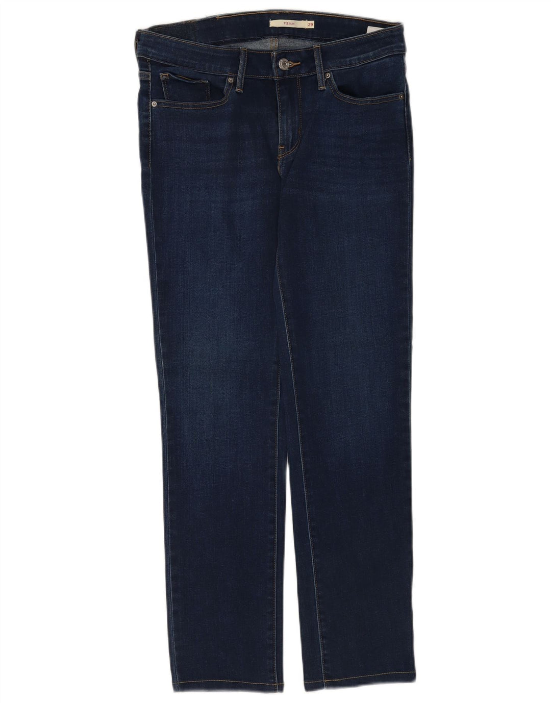 Levi's Mujer 712 Slim Jeans W29 L28 Algodón Azul