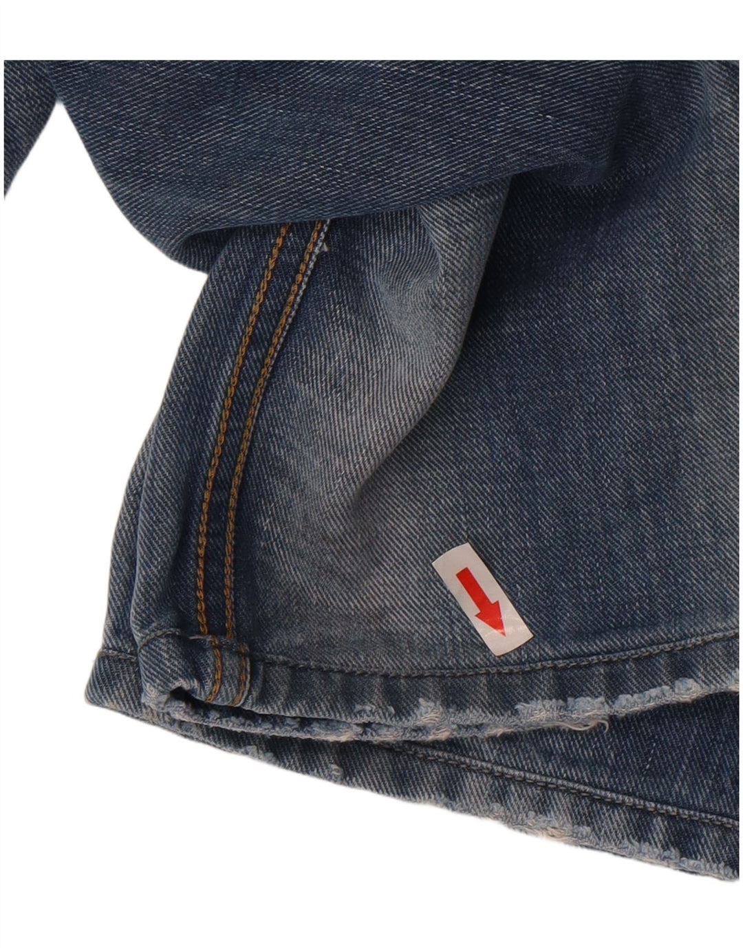 Diesel Hombre Belther Vaqueros Rectos Desgastados W32 L34 Algodón Azul