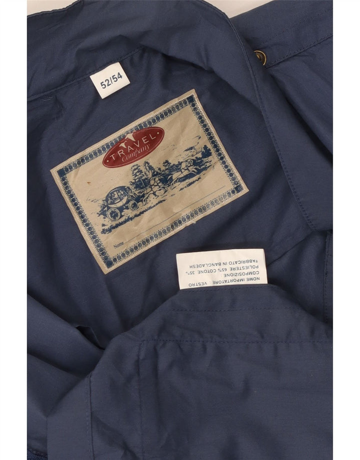 Chaqueta utilitaria vintage para hombre IT 52 XL Poliéster azul