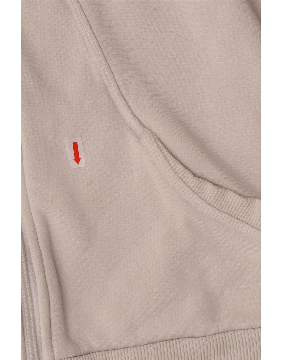 PUMA Sudadera con capucha y cremallera para mujer UK 10 Small White