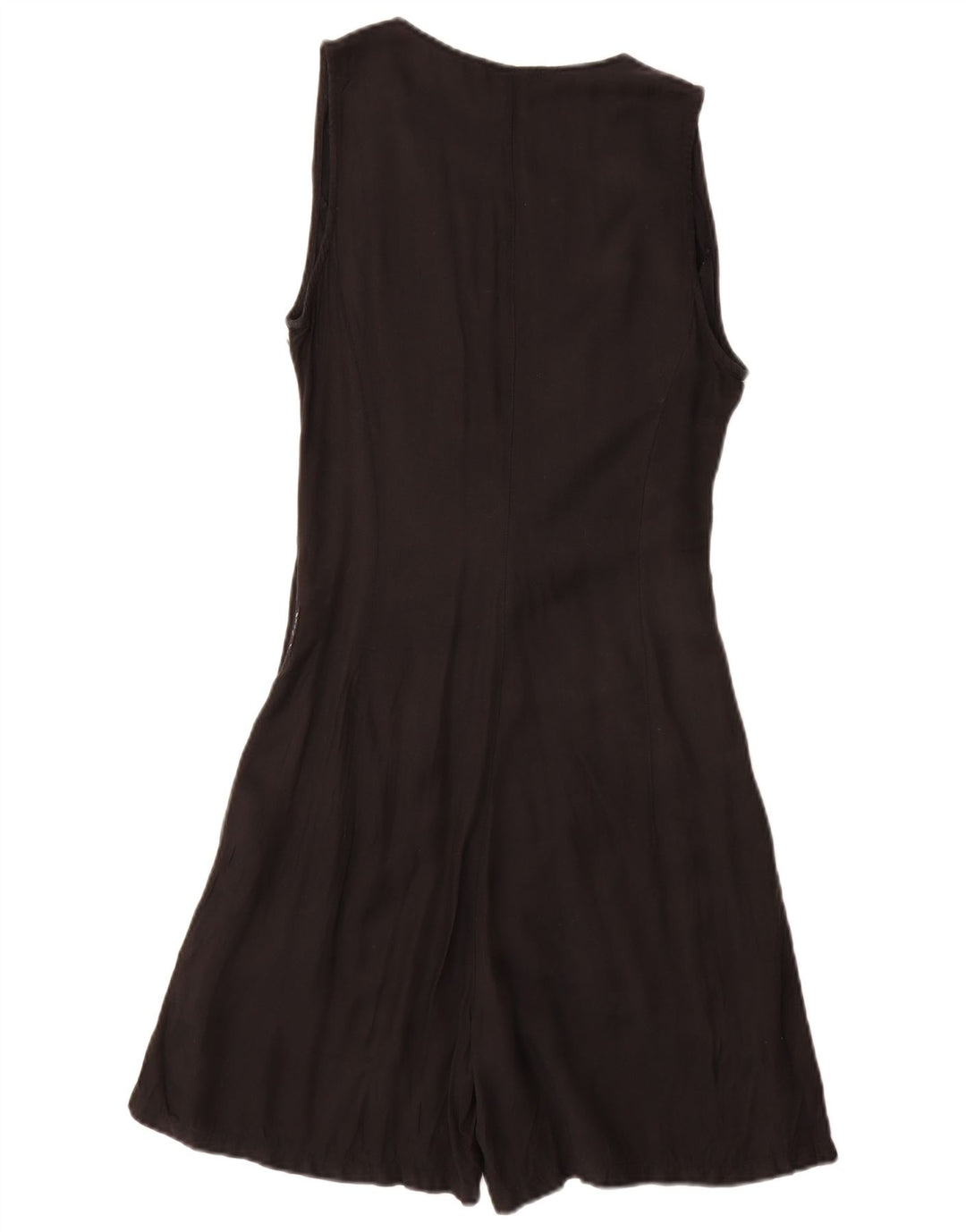 Armani Jeans Mono corto sin mangas para mujer EU 40 Viscosa negra mediana