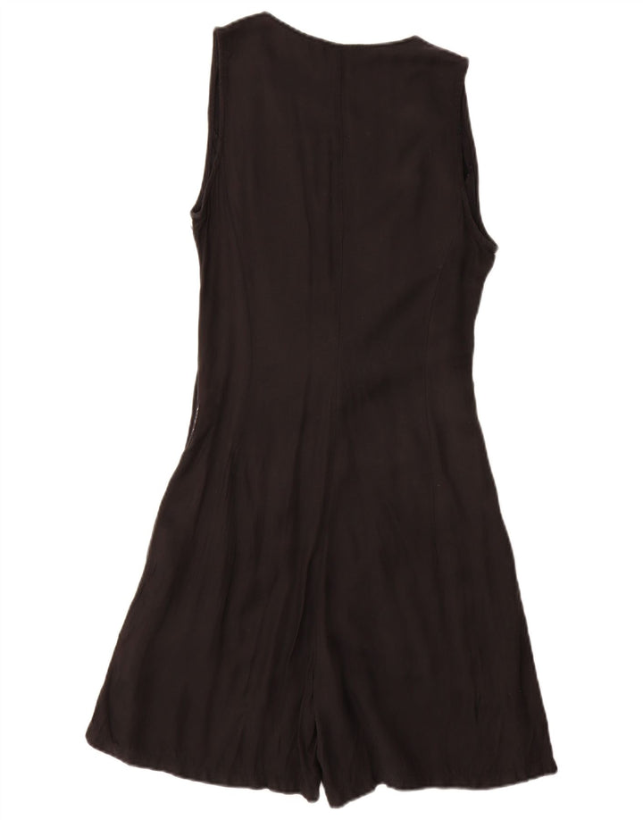 Armani Jeans Mono corto sin mangas para mujer EU 40 Viscosa negra mediana