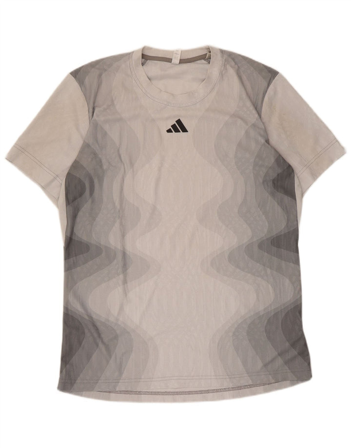 Camiseta Adidas Hombre Top Grande Gris Tie Dye Poliéster