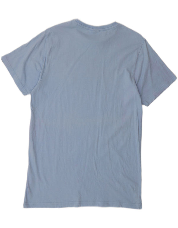 Ellesse Camiseta con gráfico extragrande para mujer UK 10 Small Blue Cotton