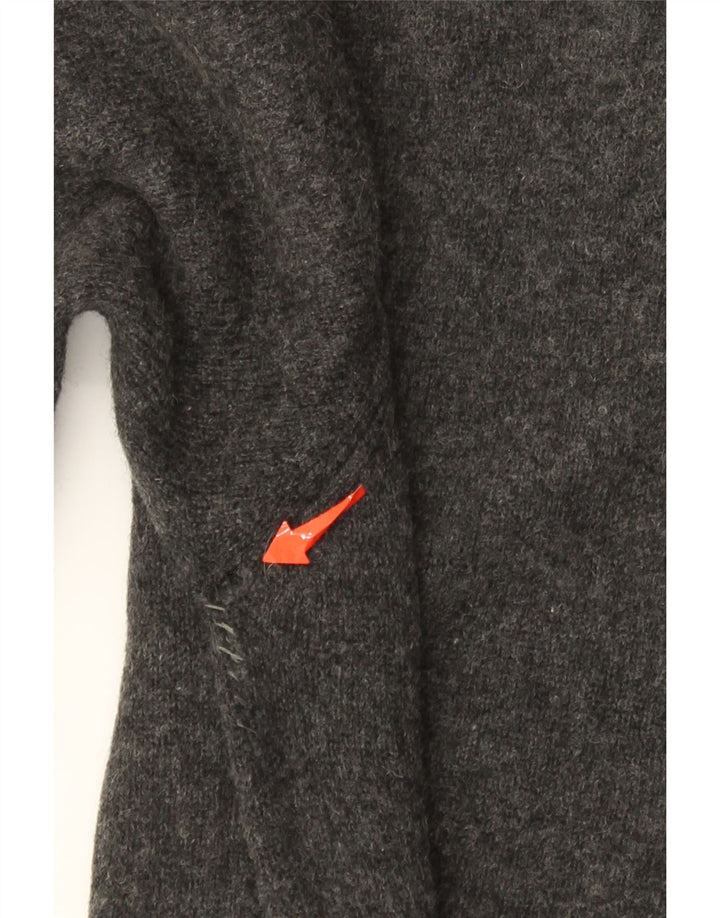 Tommy Hilfiger Jersey con cuello en V para hombre de lana de cordero gris pequeño