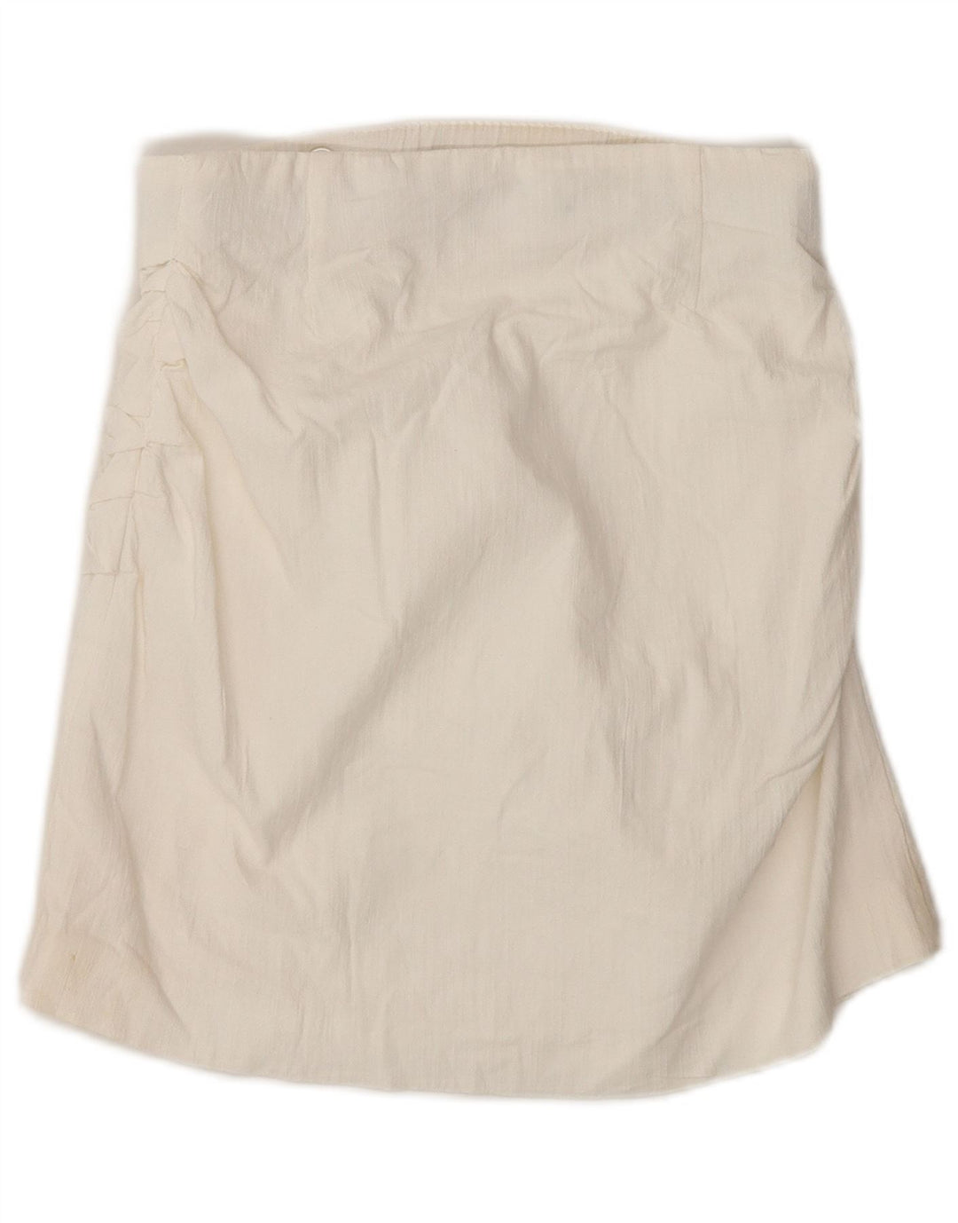 Zara Mujer Mini Falda Cruzada Pequeña W26 Blanco
