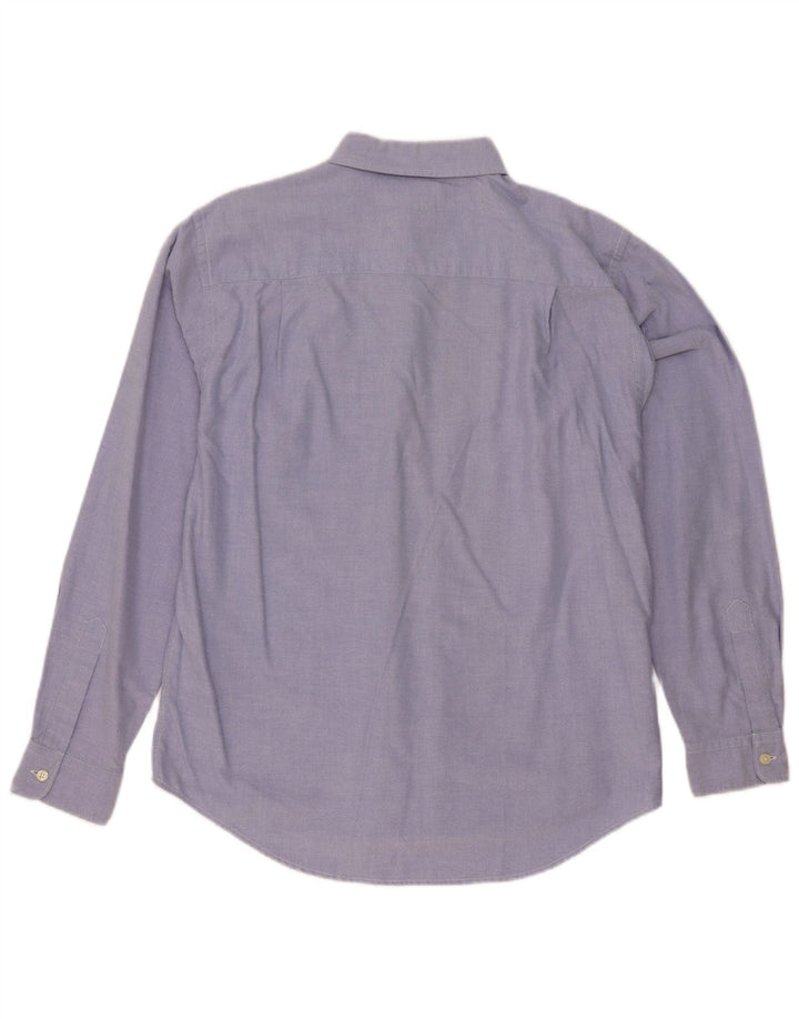 Camisa Ralph Lauren Hombre Azul Medio Algodón Clásico