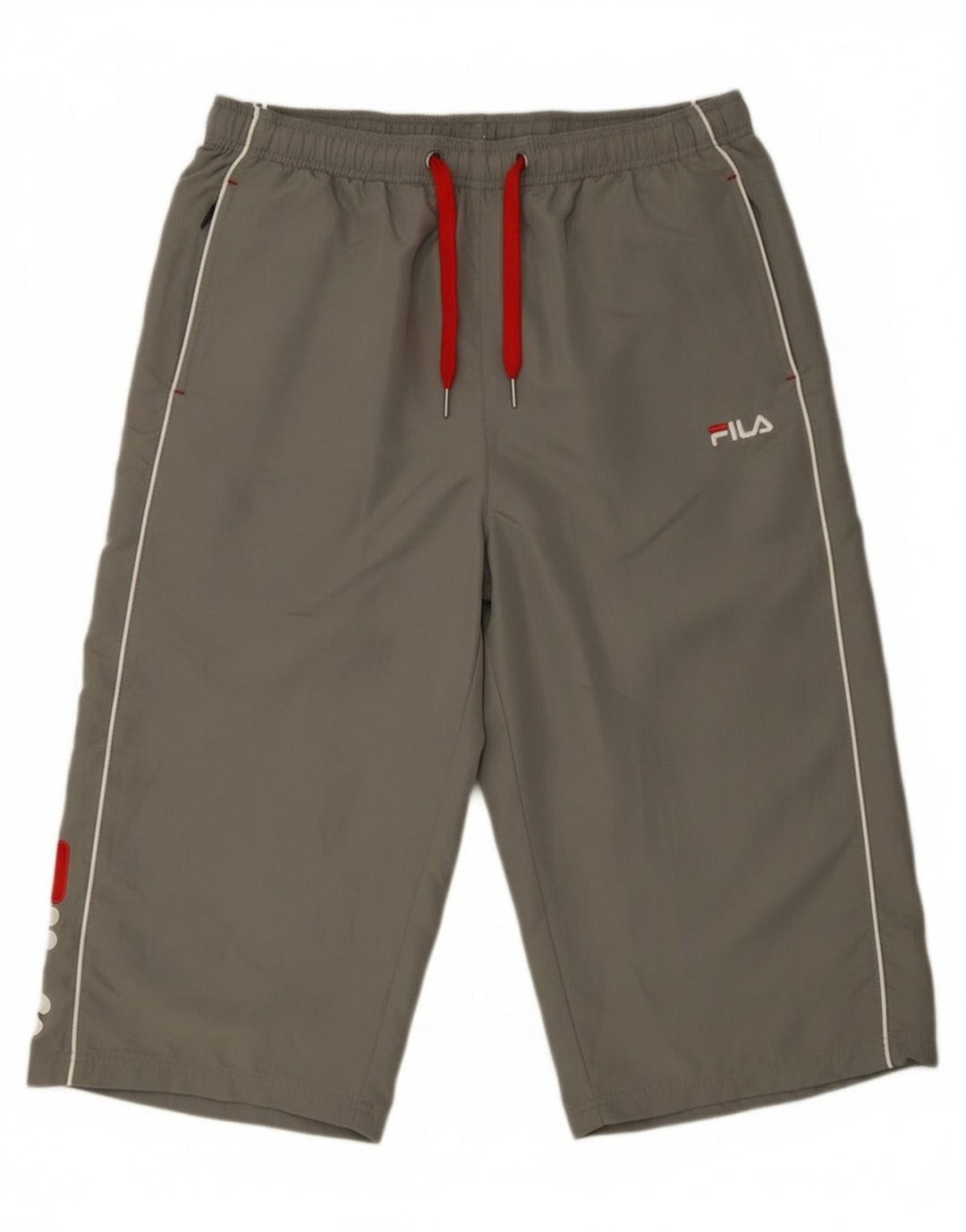 Fila Pantalones de chándal Capri gráficos para hombre XL Poliéster gris