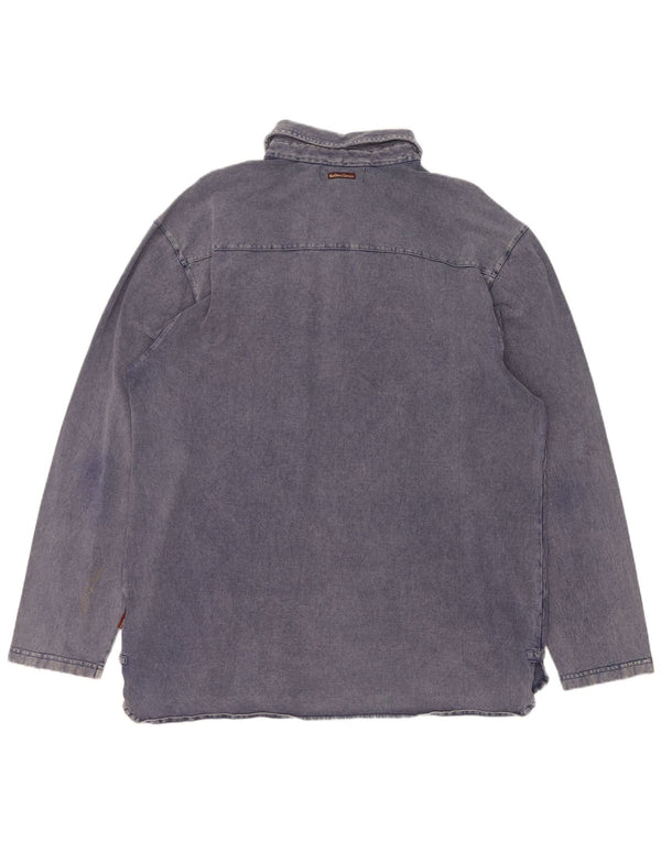 Marlboro Classics Camisa tipo jersey para hombre 2XL Algodón azul marino