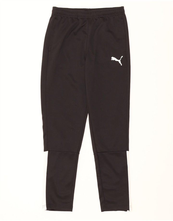 Puma Pantalones de chándal para niño 13-14 años Negro Colorblock Poliéster