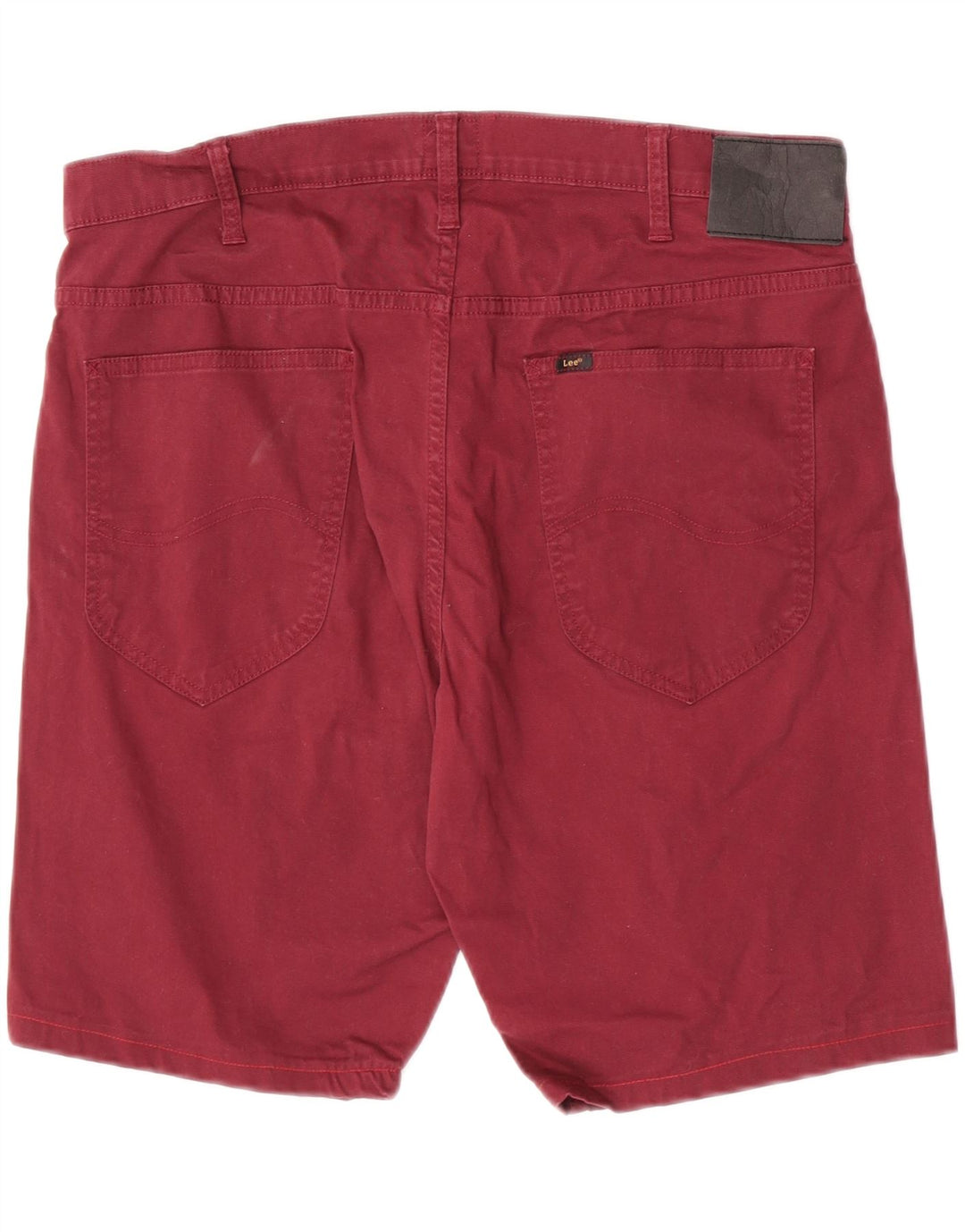 Lee Pantalones Cortos Casuales para Hombre W38 XL Algodón Granate