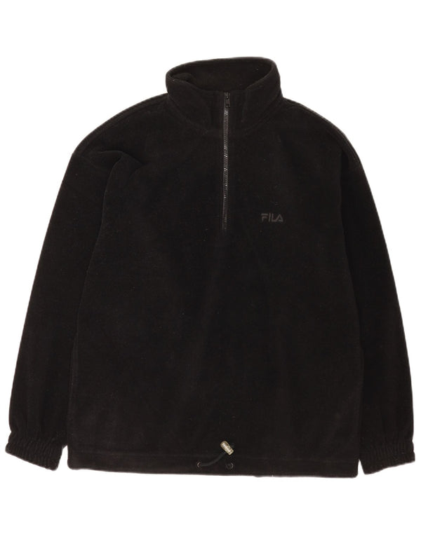 Fila Jersey de forro polar con cuello y cremallera para hombre IT 46 Small Black