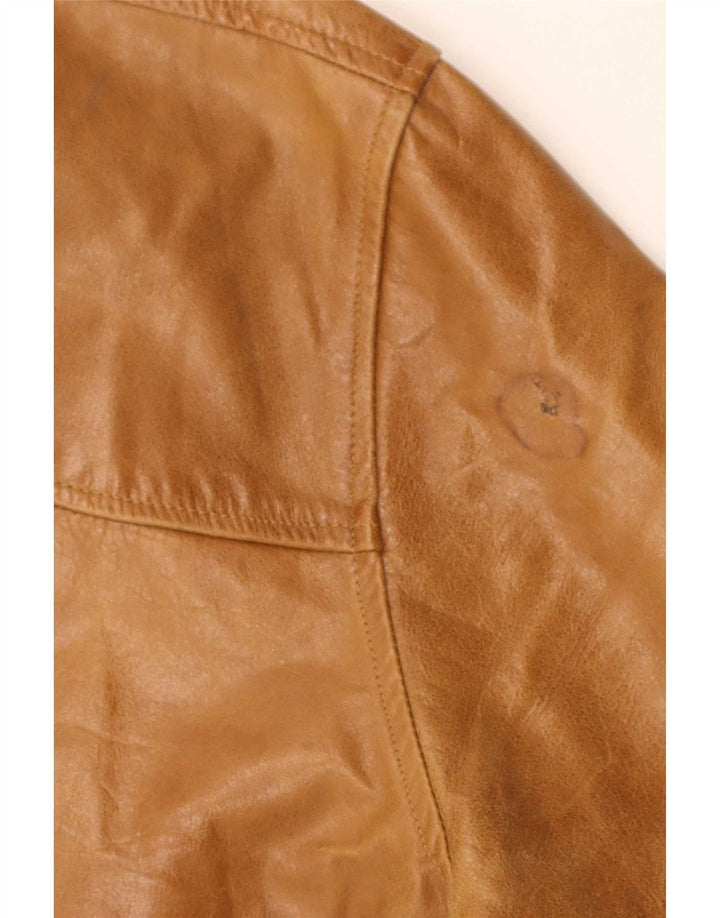 Chaqueta de cuero Targa para mujer UK 44 Marrón medio