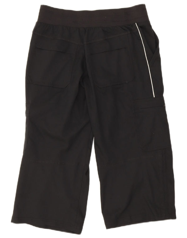 Nike Pantalones Capri Cargo para Mujer UK 8 Small W28 L20 Poliéster Negro