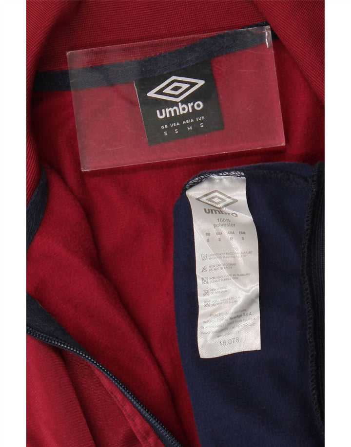 UMBRO Hombre Chándal Top Chaqueta Pequeña Azul Marino Colorblock Poliéster