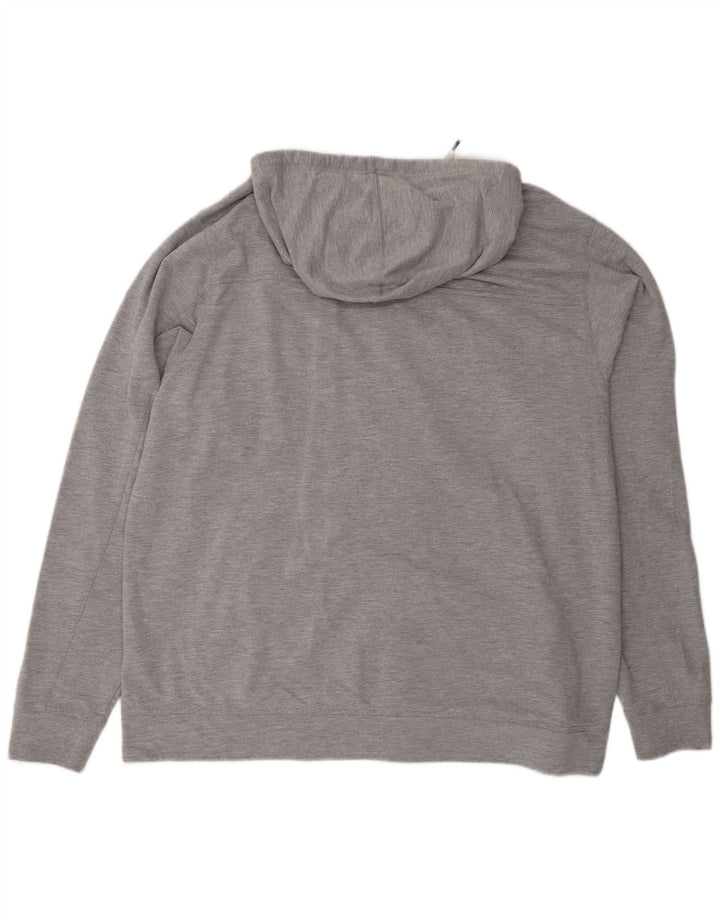 Levi's Chaqueta de chándal con capucha para hombre, talla 2XL, algodón gris