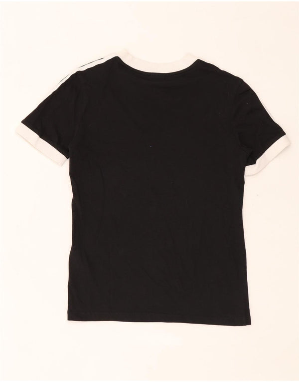 Adidas Camiseta Mujer Top UK 4 XS Negro Colorblock Algodón
