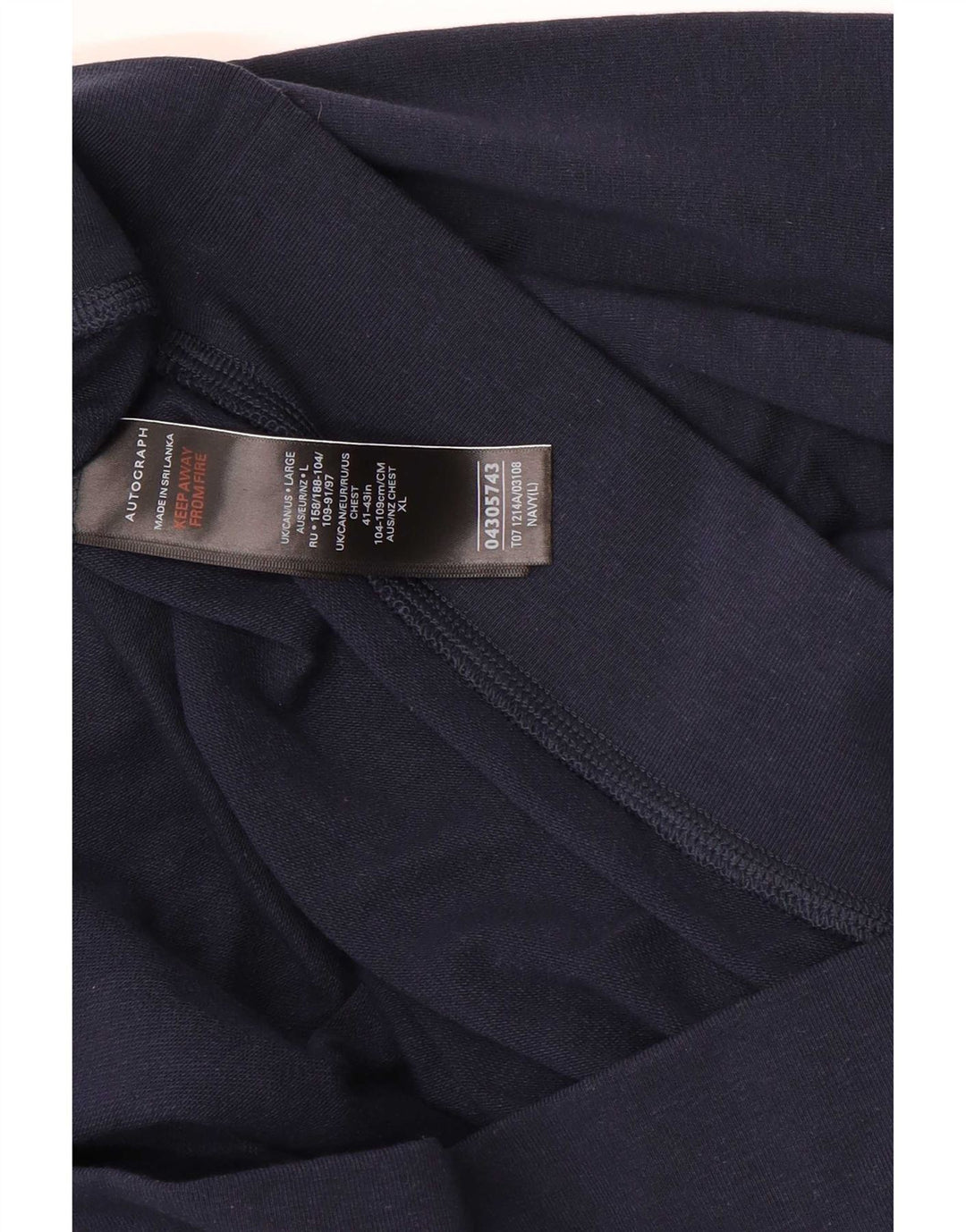 Marks & Spencer - Sudadera con capucha para hombre, tamaño grande, color azul marino