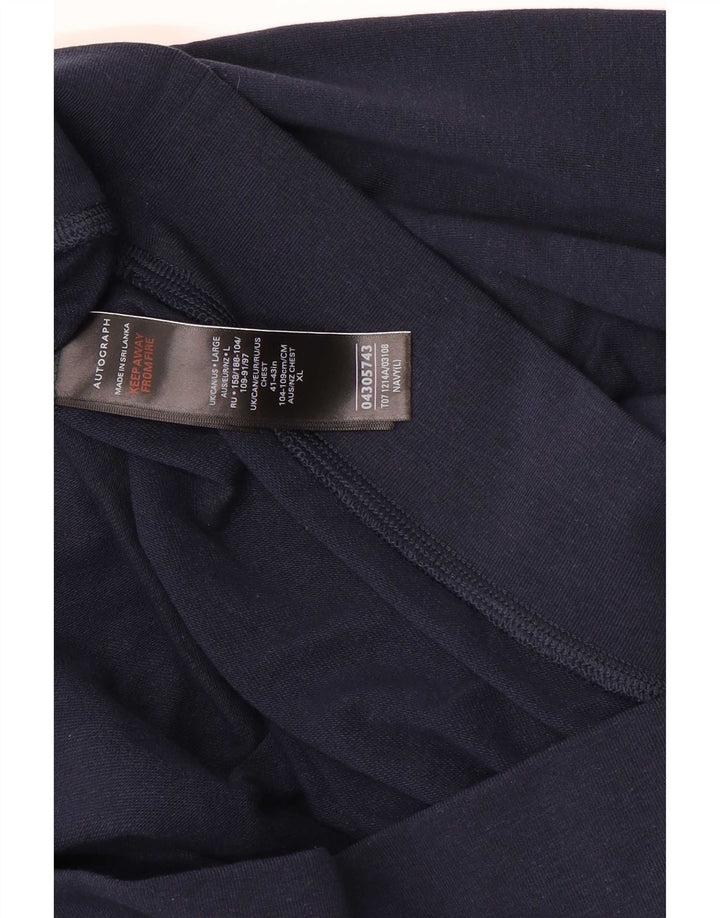 Marks & Spencer - Sudadera con capucha para hombre, tamaño grande, color azul marino