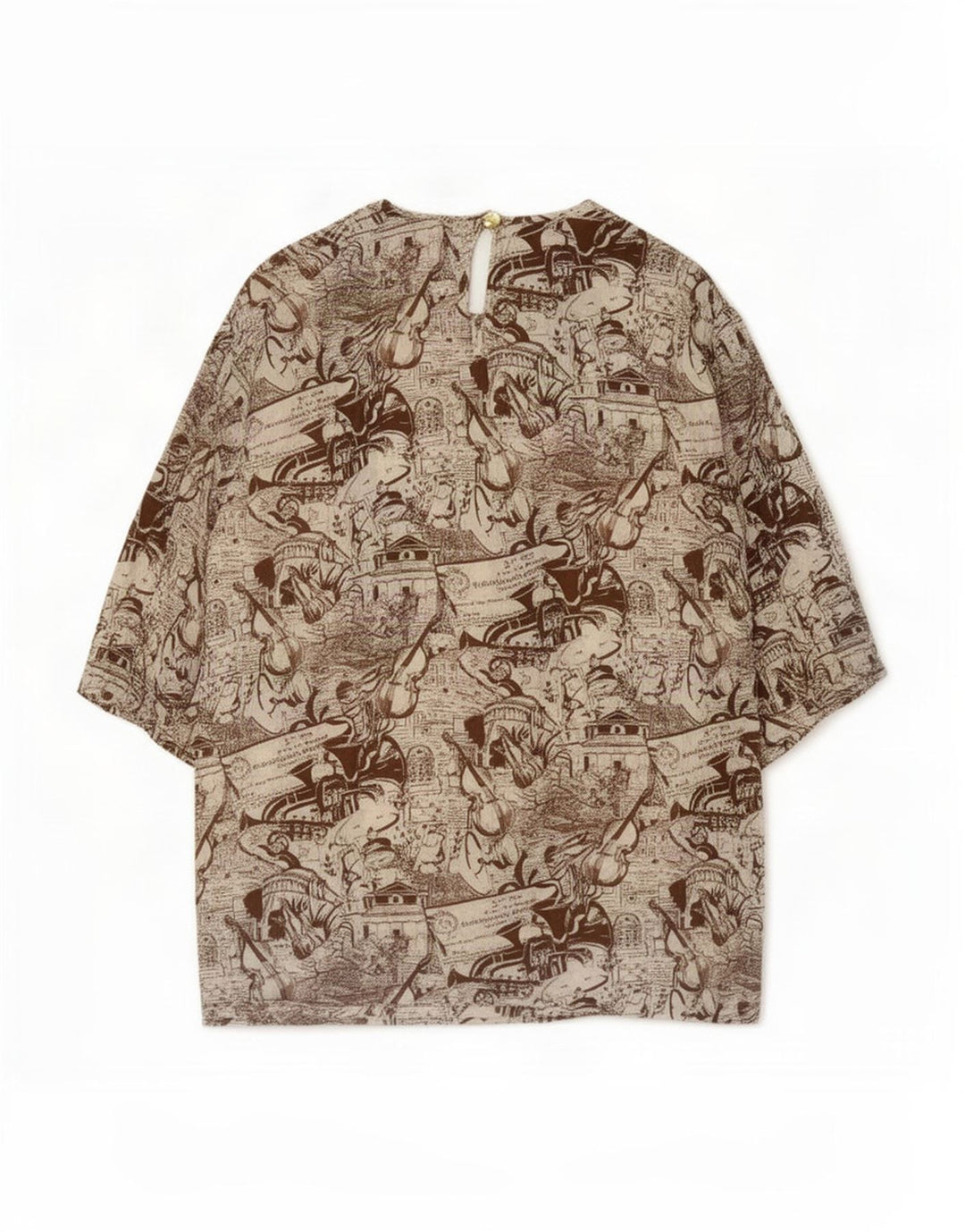 Persona Blusa con estampado abstracto para mujer Talla superior 29 2XL Multicolor