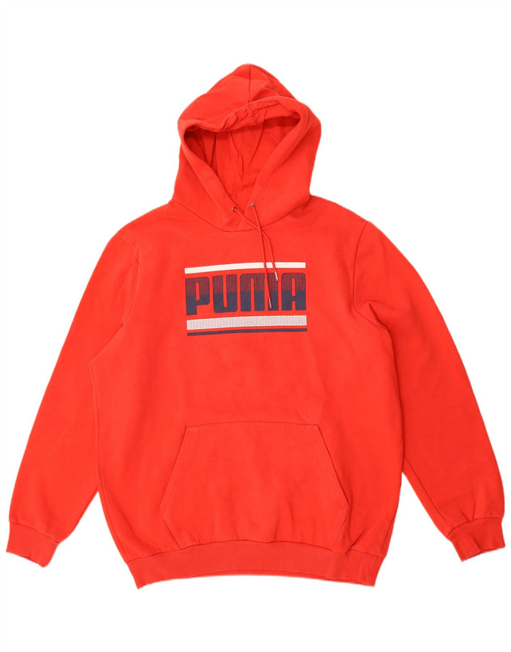 Puma - Sudadera con capucha para hombre, diseño gráfico, talla grande, algodón rojo