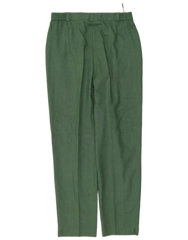 Gerry Weber Pantalones de traje de cintura alta para mujer EU 40 Medium W30 L28 Verde