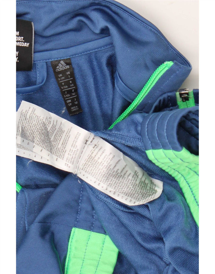 Adidas - Chaqueta de chándal gráfica para niños, 9-10 años, color azul
