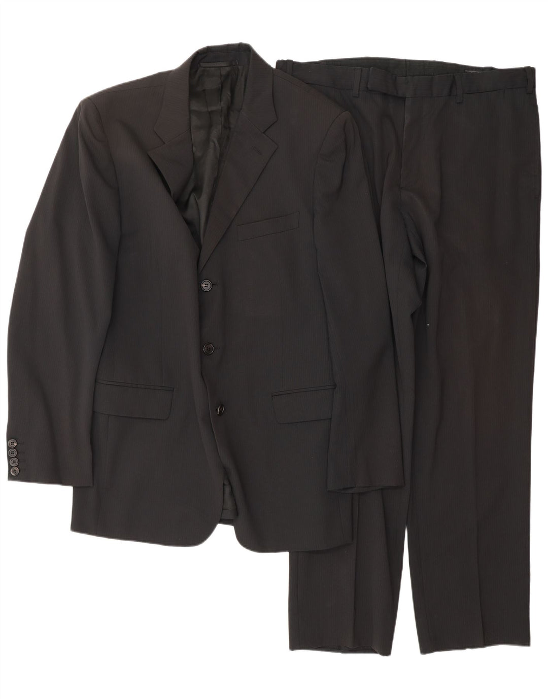 PRADA Traje de 2 piezas con 3 botones para hombre IT 52 XL W34 L30 Negro Clásico