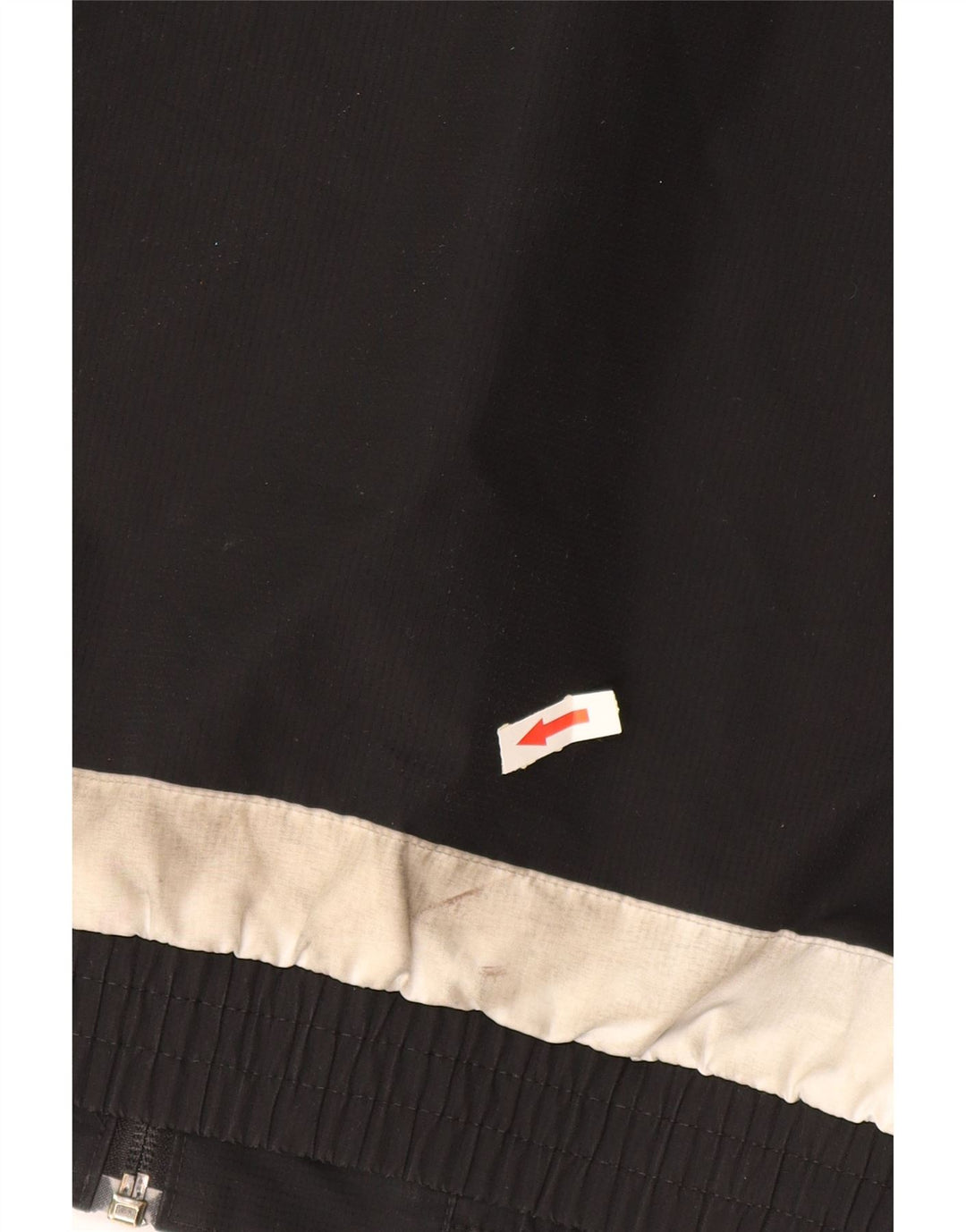 ADIDAS Chaqueta impermeable con capucha para hombre UK 38 Mediano Negro Colorblock Poliéster