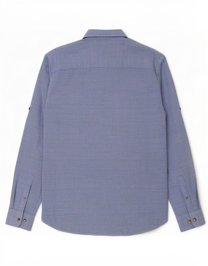 Camisa Jack & Jones Hombre Large Algodón Moteado Azul